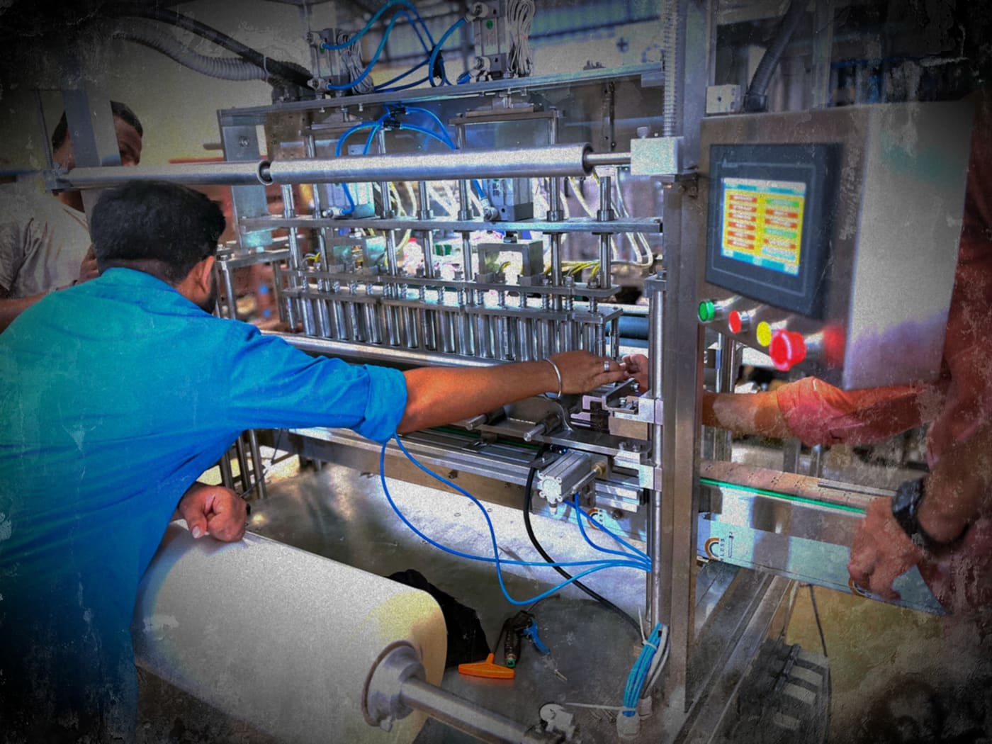 ASelvax Automation technicians commissioning a filling machine