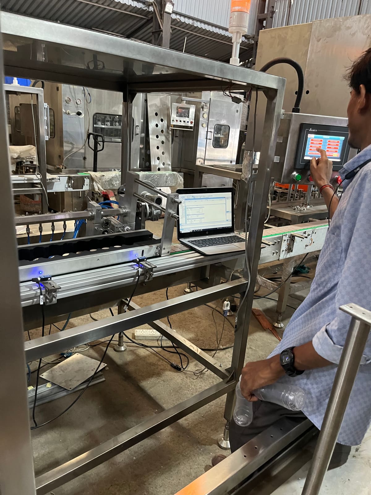 Bottle Rinsing Machine Programming